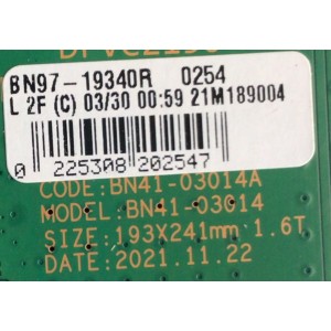 MAIN PARA SMAR TV SAMSUNG QLED 4K RESOLUCION (3840 X 2160) / NUMERO DE PARTE BN94-17398K / BN41-03014A / BN9417398K / 17398K / BN97-19340R / PANEL CY-TB065FLEV2H / DISPLAY HV650QUB-S9B / MODELO QN65QN85BDFXZA BA01